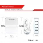 Wholesale Universal 4 USB Port House Power Smart Adapter Charger 6A (White)